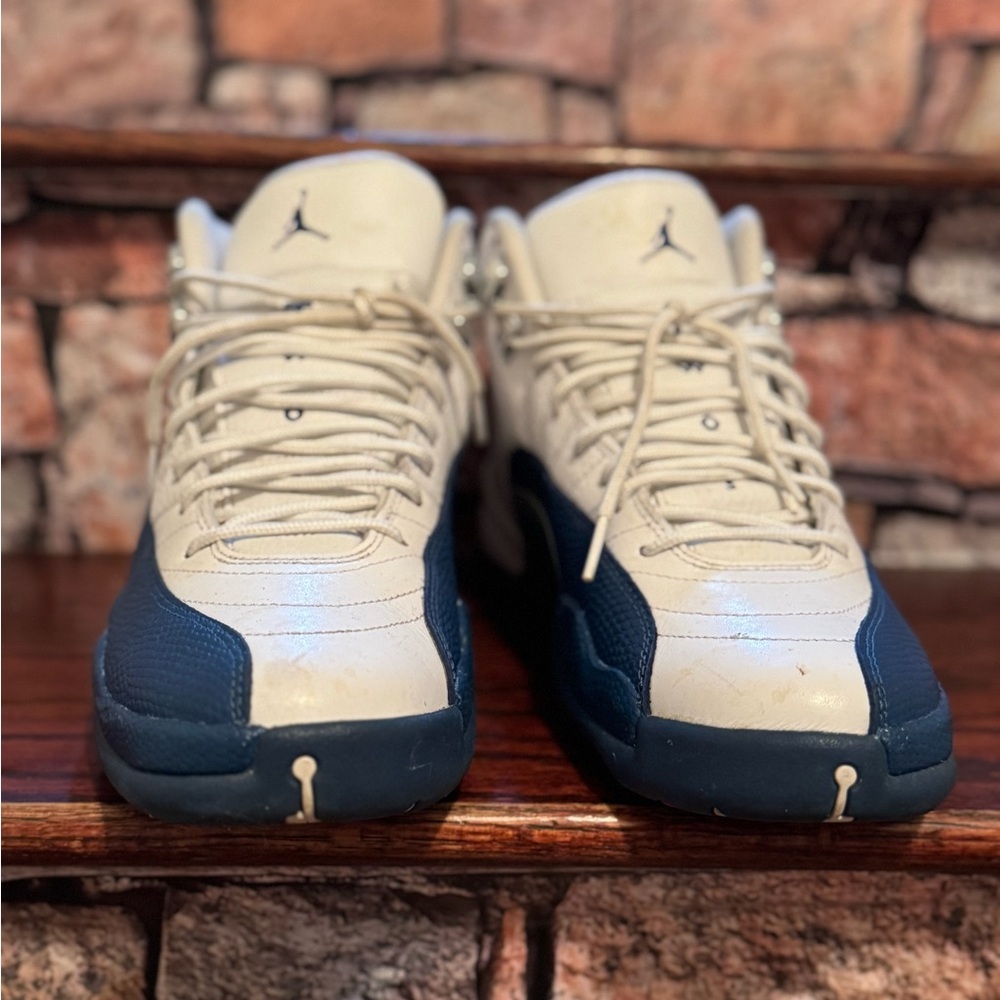 Retro french blue 12s white and blue sneakers mens size 10